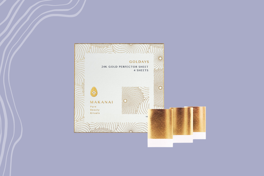 🌱 MAKANAI - Gold Patch - 4 foglietti d'oro 24 carati